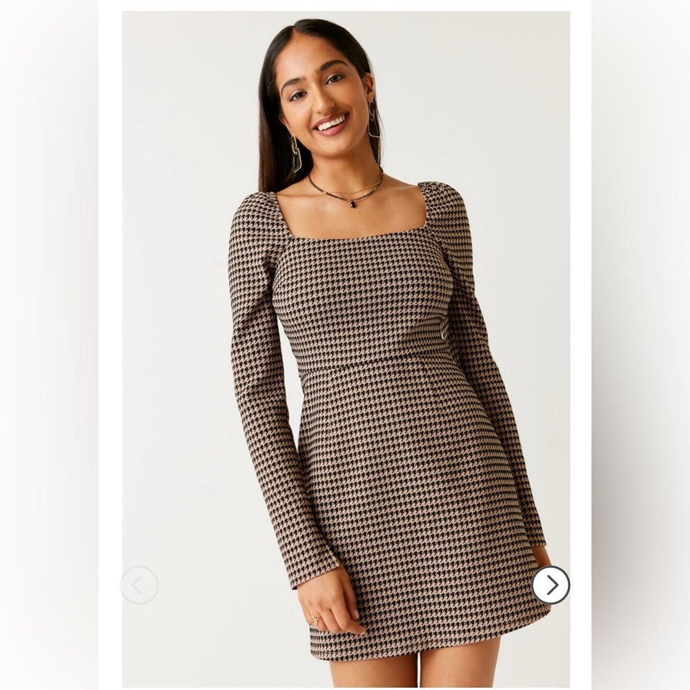 Francesca’s houndstooth dress. Size S